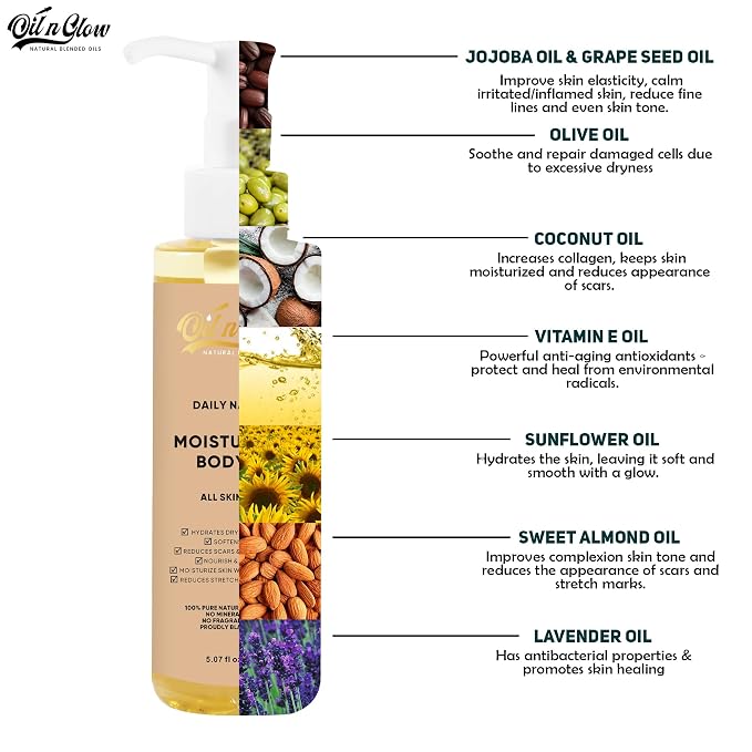USDA Certified 100% Organic Pure Natural Hydrating Body Oil After Shower - Image 3
