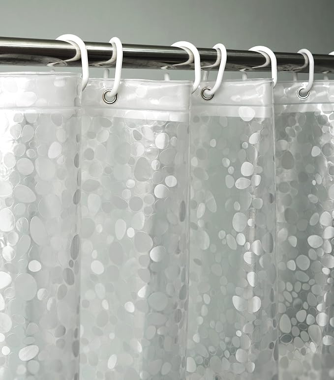AooHome 48x72 Inch Stall Size Shower Curtain Liner, EVA Shower Curtain 3D - Image 3