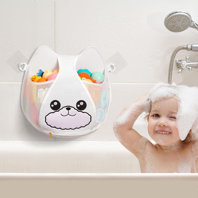 Bath Toy Storage 3.2-Gallon Hanging Bath Toy Holder - Image 3