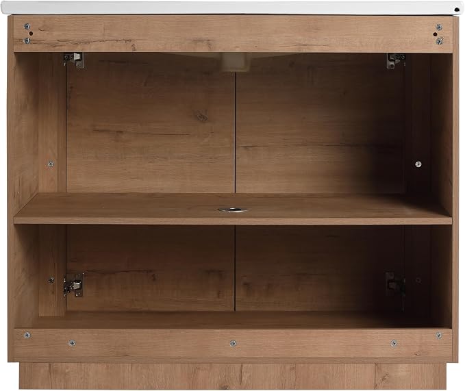 40 Inch Bathroom Vanity with Sink, Premium Plywood Wooden Cabinet with Soft - Image 9