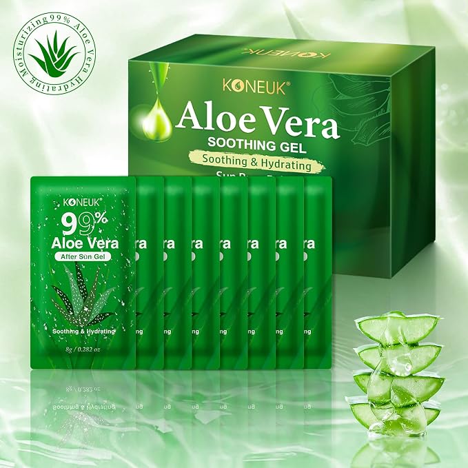 50 Pack Aloe Vera Gel for Face, Sunburn Relief, 99% Pure Aloe Vera Gel for All - Image 7