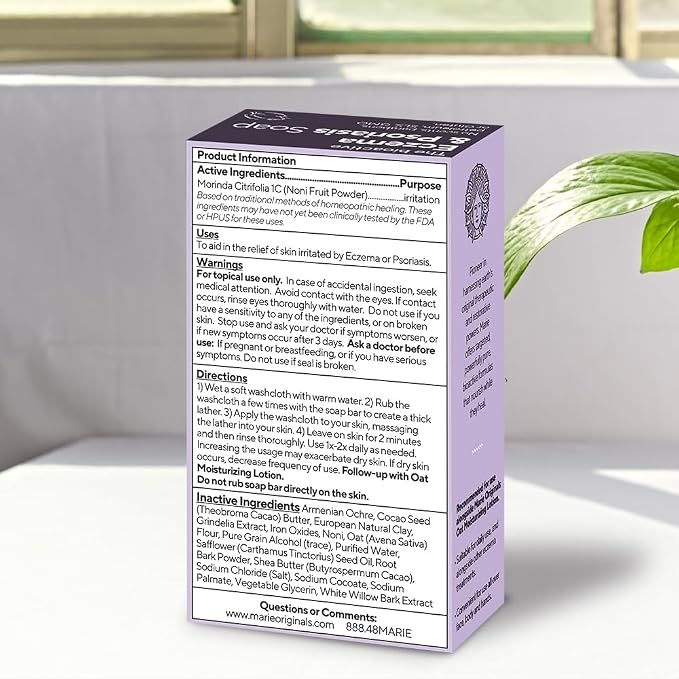 Marie Originals Eczema Face Soap Body Wash Bar – All Natural Psoriasis - Image 6