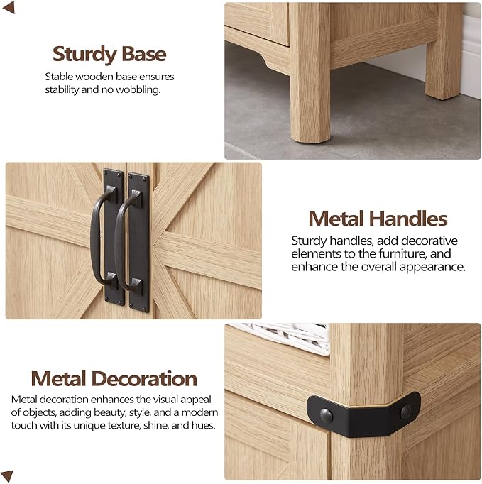 70.87 Tall Storage Cabinet, Farmhouse Storage Cabinet - Image 6