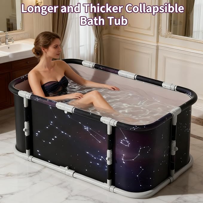 Portable Foldable Ice Bath Tub, Large Portable Soaking Bath Tub - Image 7