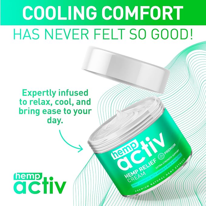 Cooling Hemp Cream – Menthol, MSM & Arnica – Fast-Absorbing, Non-Greasy Formula - Image 5