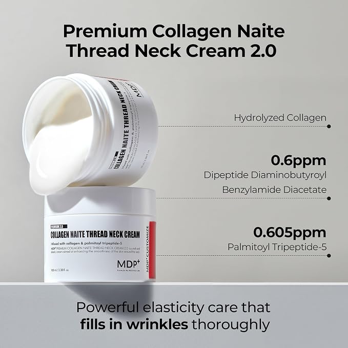 MDP+ Premium Collagen Naite Thread Neck Cream 2.0 | Skin Tightening, - Image 2