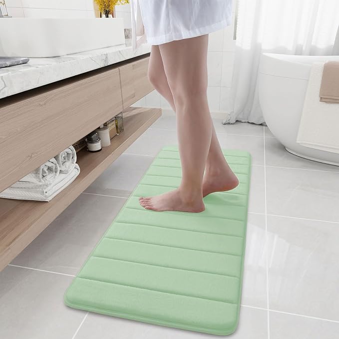 Buganda Memory Foam Bath Mat, Ultra Soft and Non-Slip Bathroom Rugs, Water by Buganda