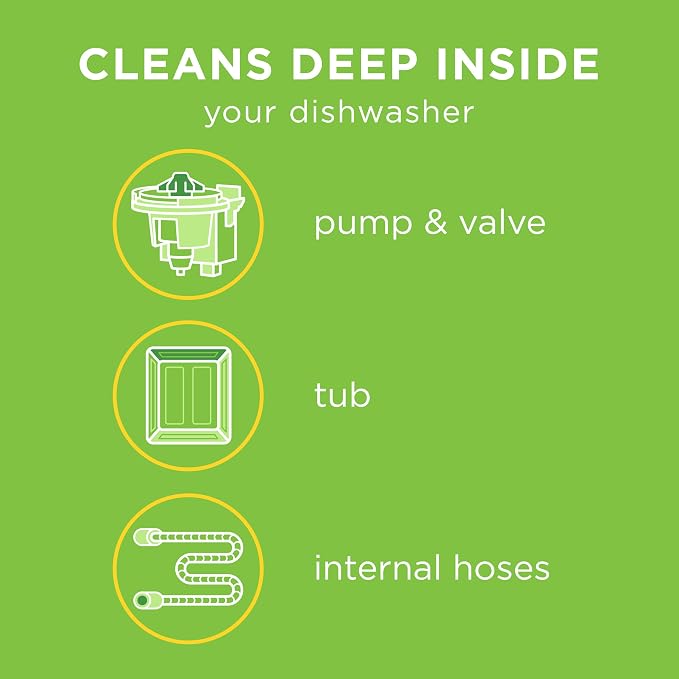 Affresh Dishwasher Cleaner, Helps Power Away Odor Causing Bacteria, Mineral - Image 4