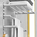 Adjustable Towel Bar for Bathroom Wall Mount17-30.7inch Adhesive Shower Towel by CAXIMSY