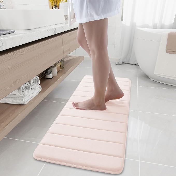 Buganda Memory Foam Bath Mat, Ultra Soft and Non-Slip Bathroom Rugs, Water by Buganda