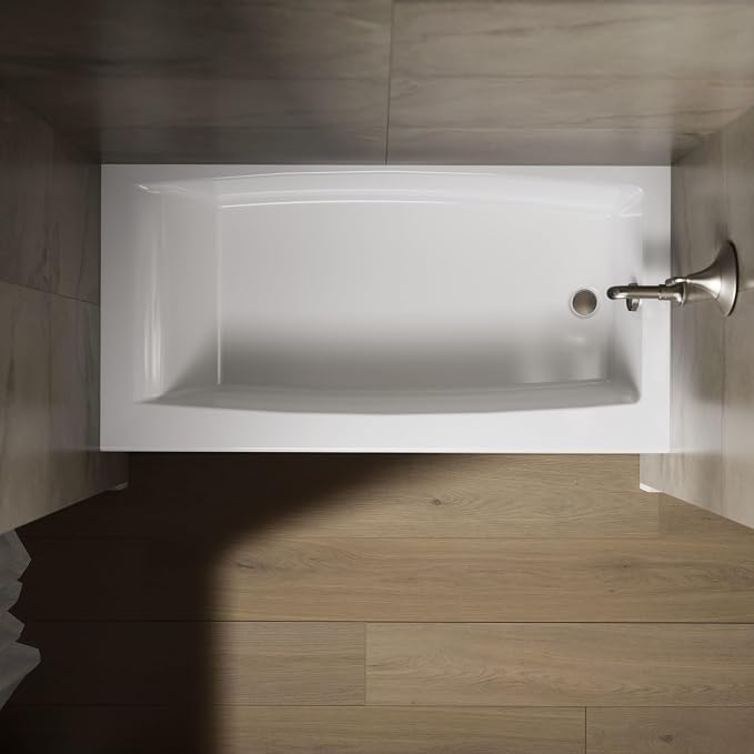 KOHLER K-26109-RA-0 Entity 60-Inch x 30-Inch Alcove Bath - Image 8