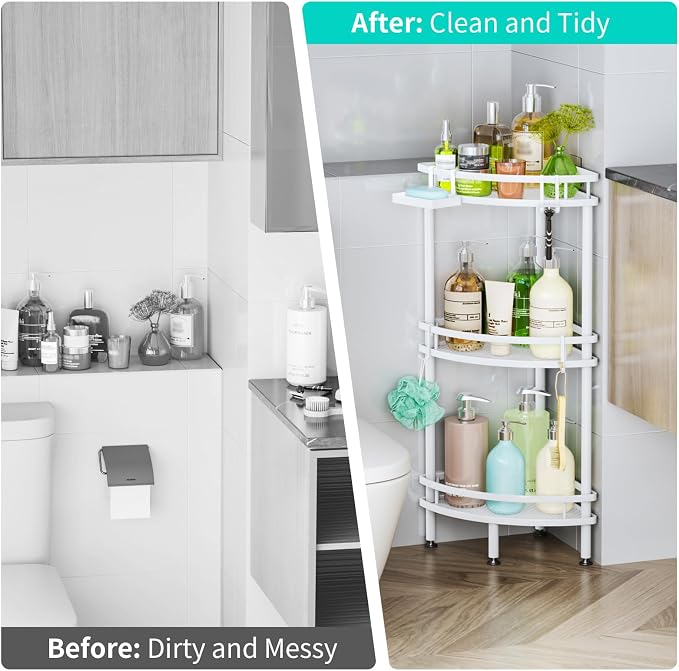HapiRm Standing Corner Shower Caddy - Image 7