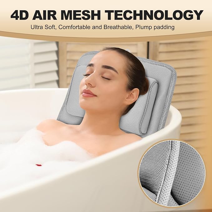 Full Body Bath Pillow for Bathtub, Non-Slip Bath Pillows for Tub, Spa Bathtub - Image 2