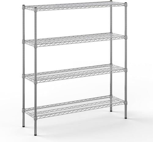14" Deep x 48" Wide x 54" Height Wire Shelving Kit | 4-Tier | NSF Commercial by Regal+Altair