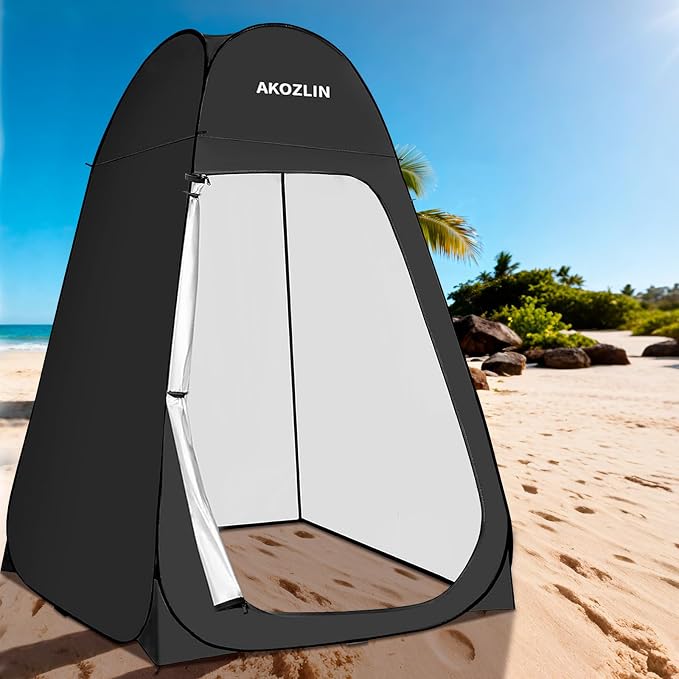 AKOZLIN Portable Pop Up Shower Tent Instant Privacy Dressing Changing Tent - Image 7