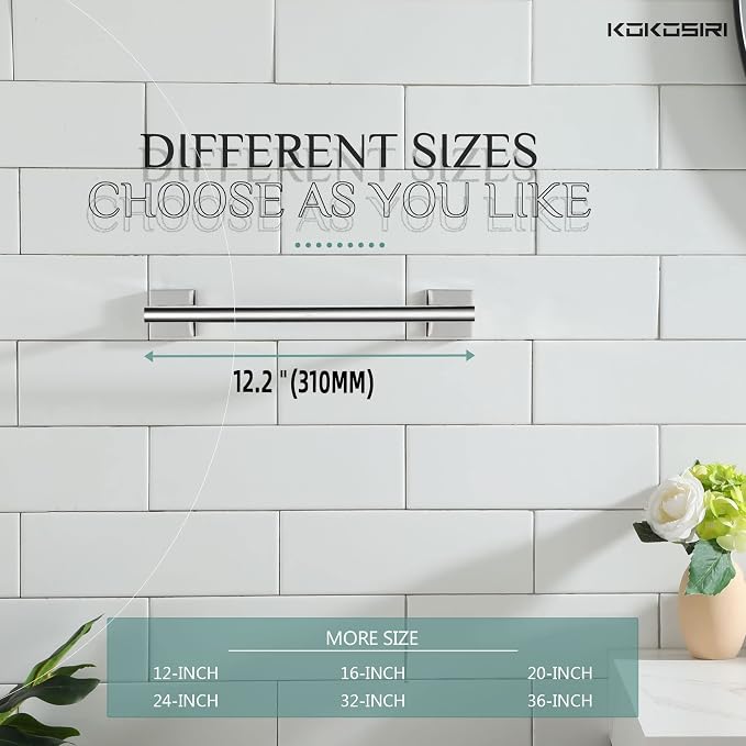 KOKOSIRI Hand Towel Bar 12 Inch Bathroom Towel Holder - Image 7