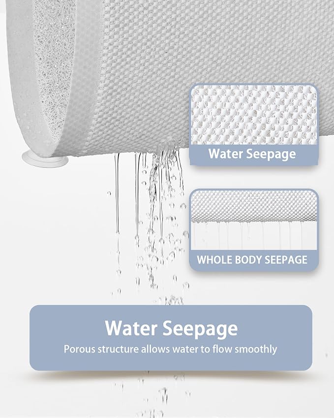 Mecko Non Slip Shower Mats, 17x30 Inch, Anti-Slip Bathtub Mats - Image 6
