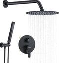 KOJOX 12-Inch Matte Black High-Pressure Shower System: Complete Set by KOJOXSANITARY