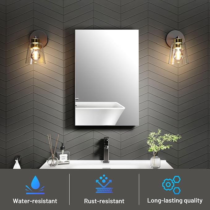16 x 24 Medicine Cabinet Mirror - Image 3