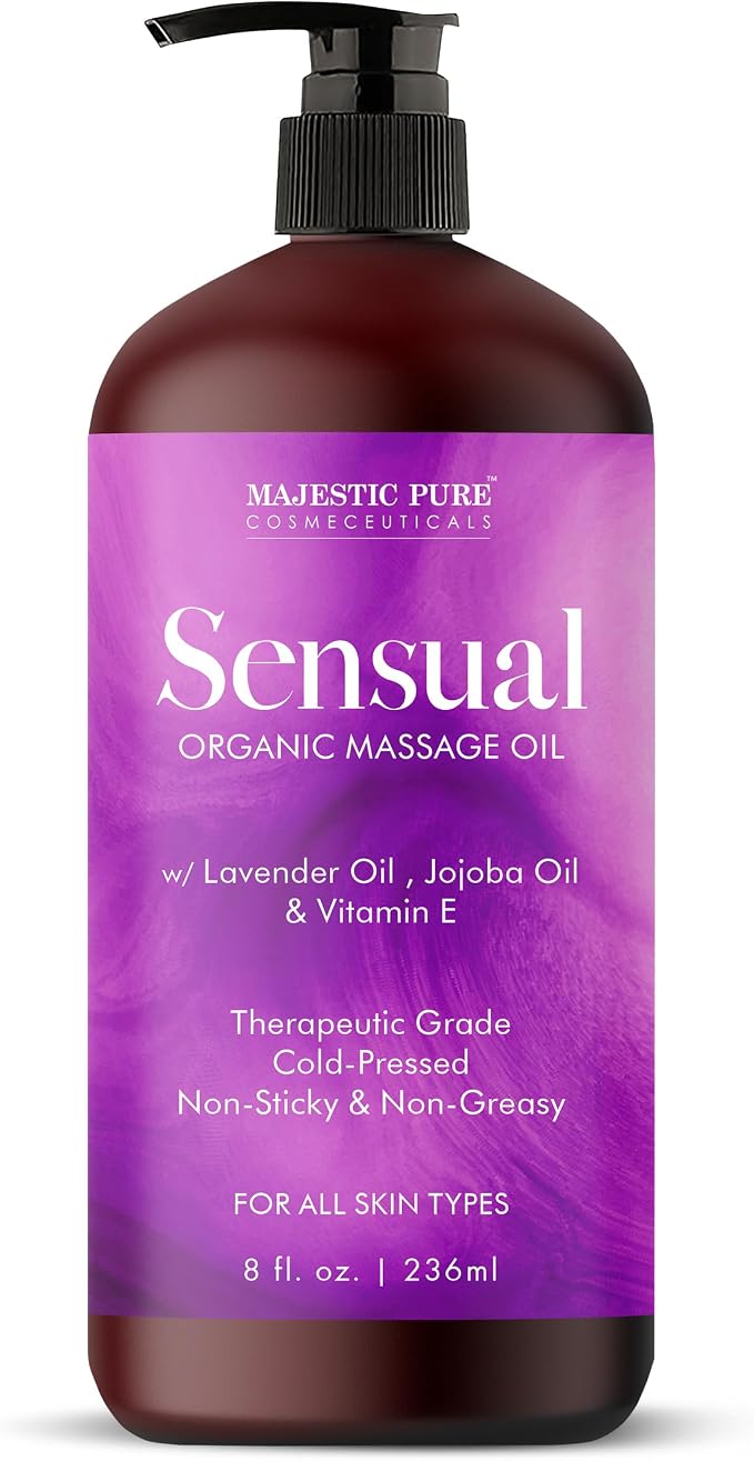 MAJESTIC PURE Organic Sensual Massage Oil by BeautyandPersonalCare