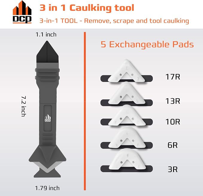DCP Donseal 3 in 1 Caulking Tool Kit – Silicone Caulking Tool - Image 3