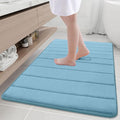 Buganda Memory Foam Bath Mat, Ultra Soft and Non-Slip Bathroom Rugs, Water by Buganda