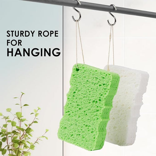 100% Natural Compressed Cellulose Bath Shower Loofah Travel Pack Foam Sponge - Image 2