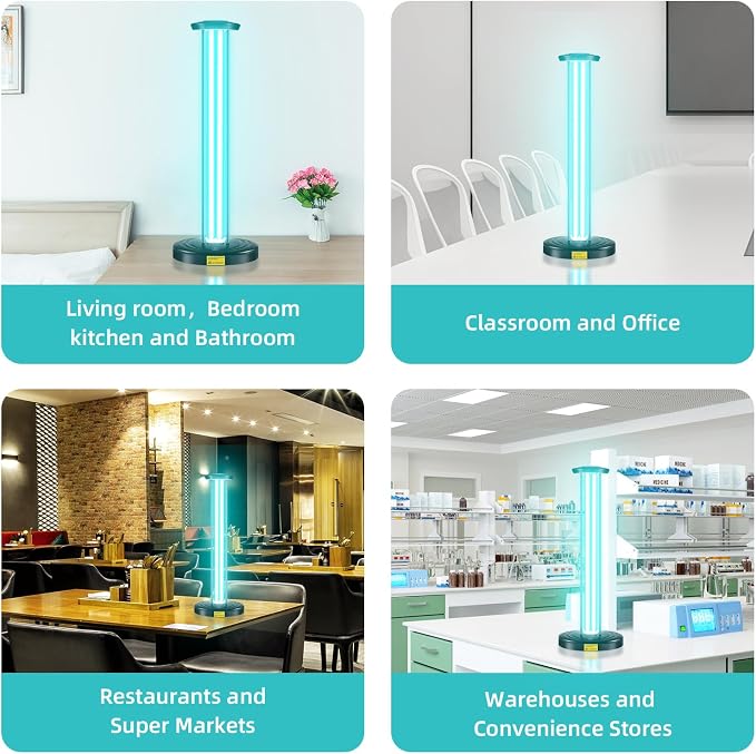 100W UV Light with Ozone, 3-Gear Timer & Remote Control, Home Purification - Image 4