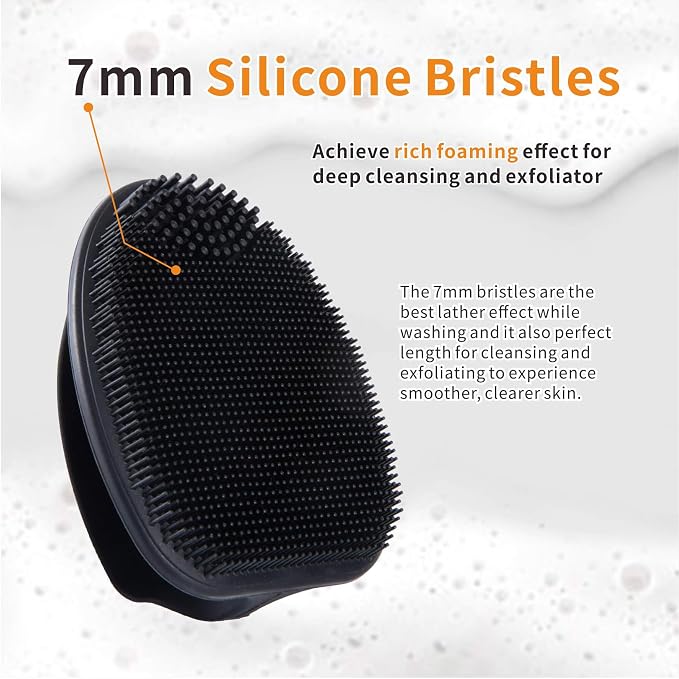 Silicone Face Scrubber, Soft Face Cleansing Brush, Face Pore Blackhead Remover - Image 4