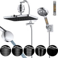 Hibbent Upgraded 5-spray 13'' Dual Filtered Rainfall Shower Head Combo by Hibbent