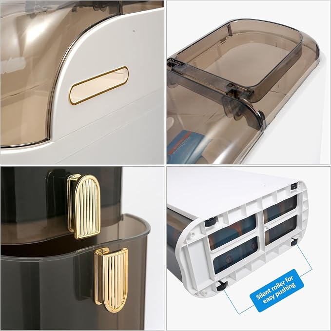 Bathroom Floor Cabinet, Narrow Bathroom Storage Cabinet, Mobile and No - Image 4