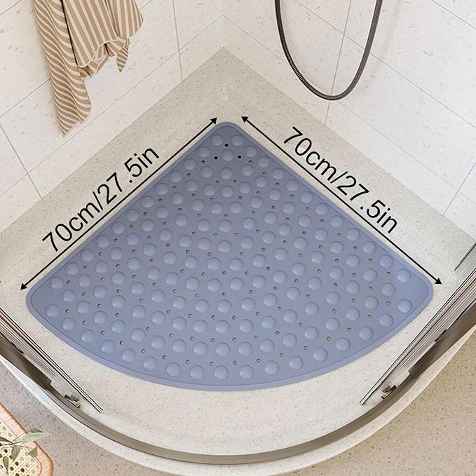 Mrcrypos Corner Shower Mats 27.5 x 27.5 Inches Bath Mat - Image 7