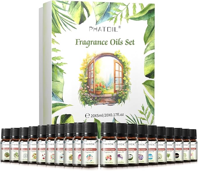 PHATOIL Coconut 20 Pcs Fragrance Oil Set, Premium Fragrance Oil, - Image 8