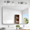 BONEWEI Silver Bathroom Mirror, 55x36 inch Wall Mirror by BONEWEI