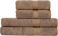 Christy Supreme Hygro 4 Piece Towel Set | Mocha | 100% Luxury Supima Cotton | by Christy