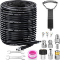 150FT Sewer Jetter Kit for Pressure Washer, 5800PSI Drain Cleaner Hose 1/4 Inch by Trustworthy