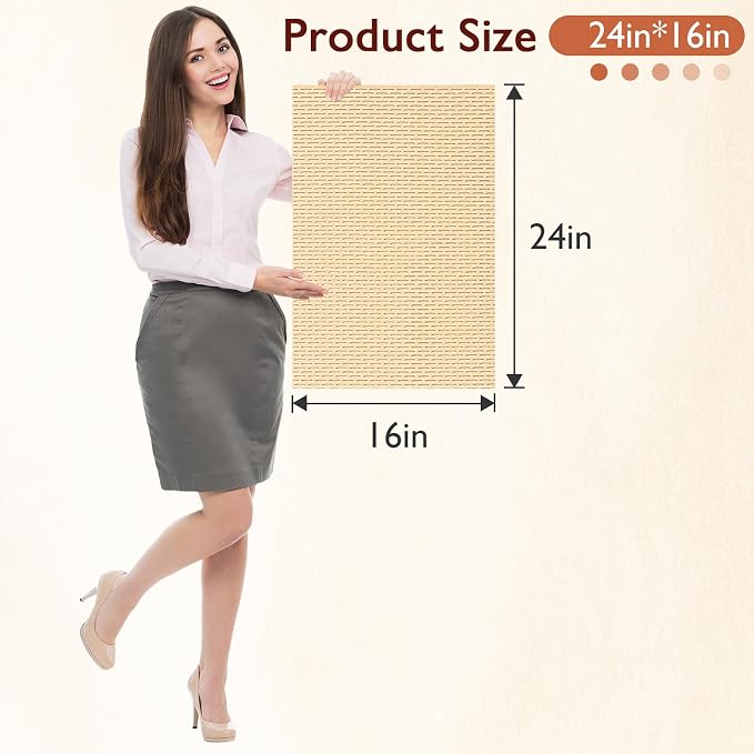 Extra Large Non-Slip Shower Mat, Fast-Dry PVC Bath Stall Tub Mat, Drain-Hole - Image 3