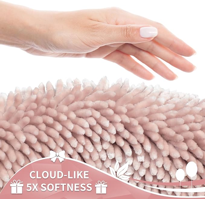 Yimobra Toilet Rugs U Shaped Washable, Extra Thick Soft Absorbent Chenille - Image 3