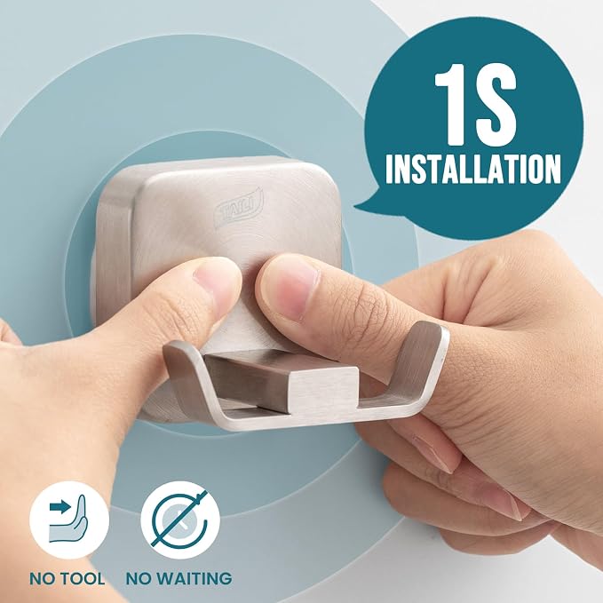 TAILI Patented Strong Suction Cup Hook, Thickened 304 Stainless Steel Bathroom - Image 2
