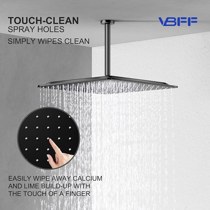 VBFF-Shower Head, rain shower head, 16 inch- Square Shower Head, 1.8 GPM Flow - Image 7