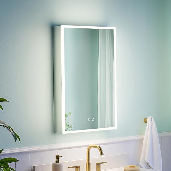 WELLFOR 20" X 30" LED Medicine Cabinet by WELLFOR
