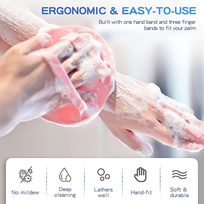 Manmihealth 3 PCS Soft Silicone Shower Brush, Super-Lathering and Deep-Cleaning - Image 5