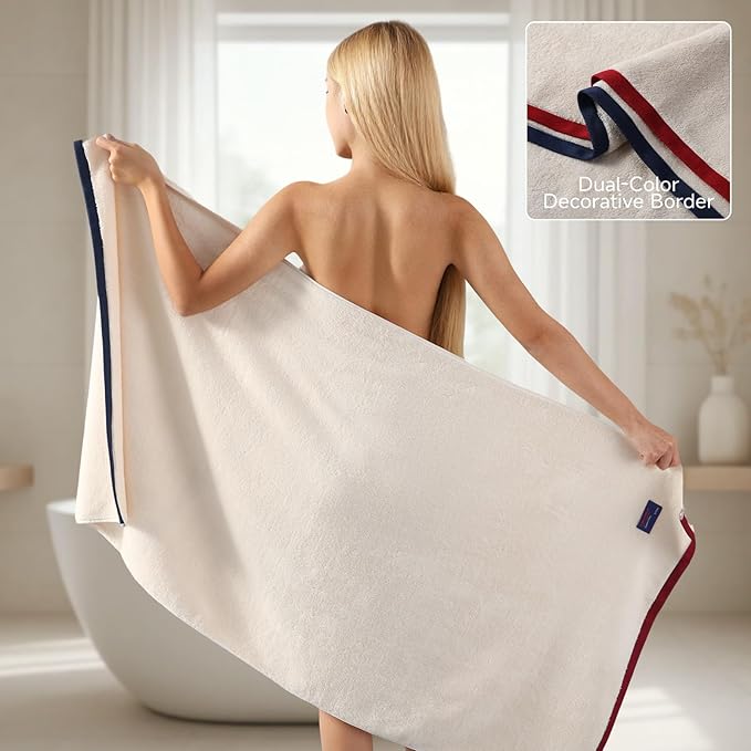 REDKISS 6 Pack Cotton Towel Set - Image 4