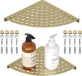 2 Pack Corner Shower Shelves 304 Stainless Steel Shower Corner Shelf Brushed by Unknown