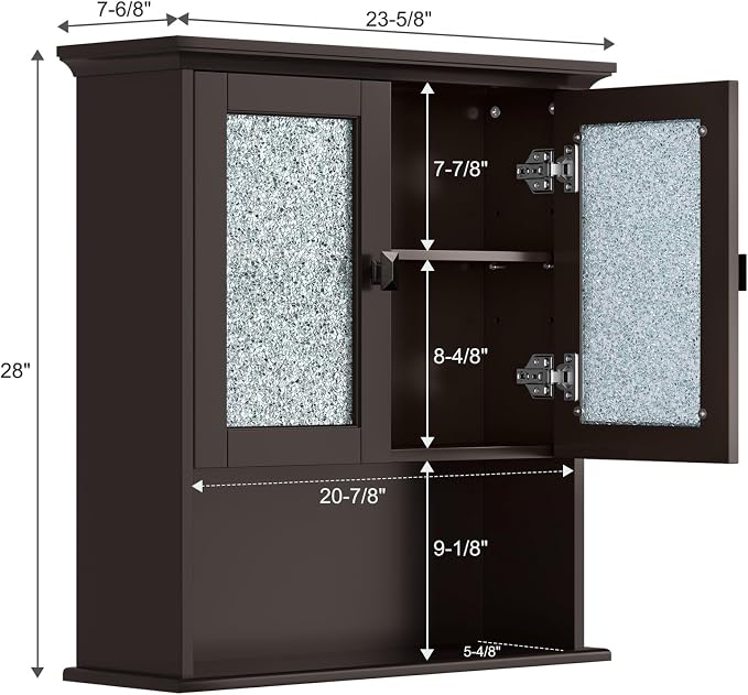 Bathroom Cabinet Wall Mount, Medicine Cabinet Over Toilet Storage Cabinet - Image 2