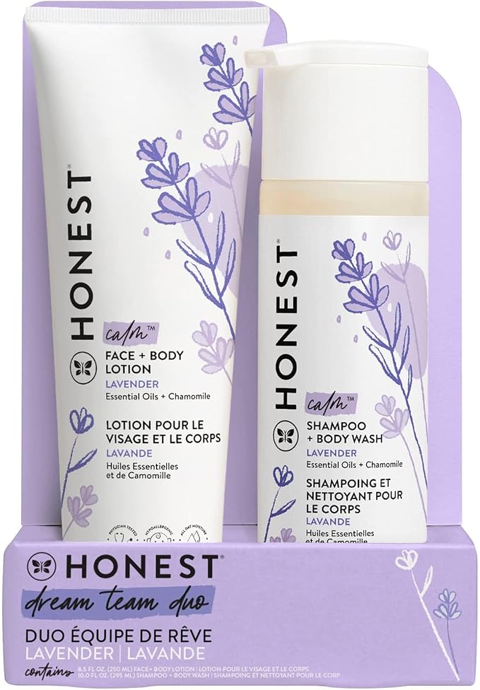 The Honest Company 2-in-1 Cleansing Shampoo and Body Wash Face Lotion Bundle by TheHonestCompany