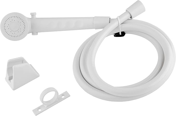 Dura Faucet DF-SA130-WT RV Economical Shower Head and 60 inch Hose Kit by Dura+Faucet