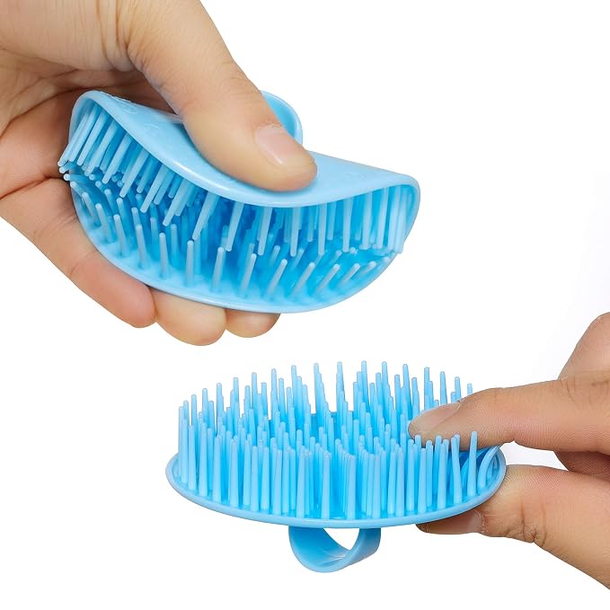 2Pack Hair Scalp Exfoliator Brush Dandruff Cleaning brush, Flexible Scalp - Image 3