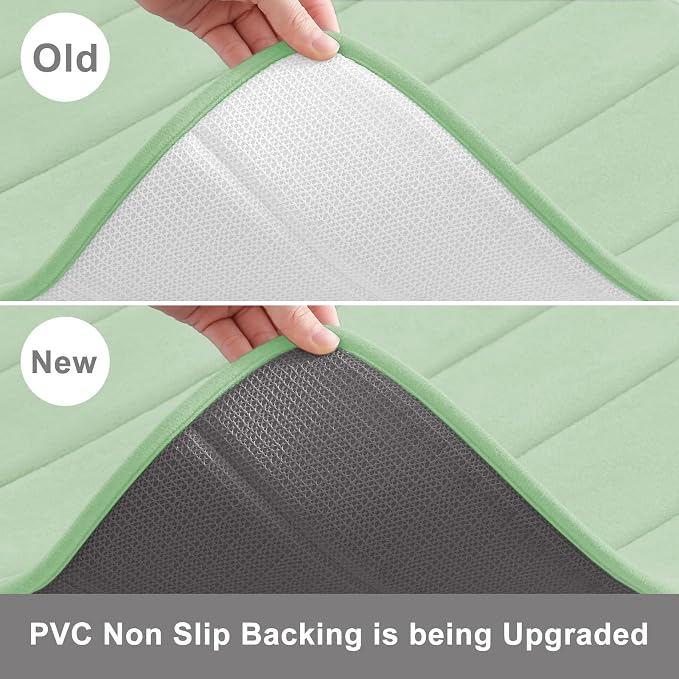 Buganda Memory Foam Bath Mat, Ultra Soft and Non-Slip Bathroom Rugs, Water - Image 4
