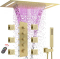 Multi Full Body Thermostatic Luxury Spa Shower System And 14x20 Inch LED 4 by NPYSVSSS